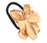 MAGICLULU Elastico per Chioma Fiore in Metallo Oro Dalla Finitura Opaca, Comodo e Resistente per Acconciature Eleganti e Accessori Gioielli per Matrimoni