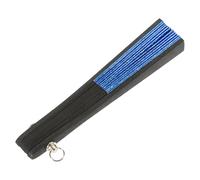 MAGICLULU Fan per Bambole Decorativo Manuale Tenuto Minuscolo Cartone Animato Piega Fan delle Ventilatore Portatile Bambola Piccolo Mini Ventagli Pieghevoli Carta Blue