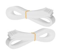 MAGICLULU Fascette per Banconote in Carta Bianca 36 CM 80 Pezzi Fermasoldi Flessibili e Resistenti per Organizzazione Contanti per Banche e Supermercati