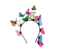 MAGICLULU Fascia per Chioma Farfalla 3d Multicolore, Accessorio Leggero e Comodo per Donne e Ragazze, Cerchietto Decorativo per Feste e Occasioni Speciali