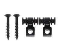 MAGICLULU Fermacorde a Rullo per Chitarra Elettrica in Lega Nera, Set 2 Pezzi Viti di Montaggio, Guida per Corde Resistente e Compatta per Migliorare la Stabilità e Durata Dell’Accordatura