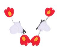 MAGICLULU Fermagli per Chioma di Halloween Mini a Forma di Cappello con Fiamma Diavolo Mollette Laterali in Metallo e Tessuto Accessori Cosplay e Decorazioni per Feste da Donna