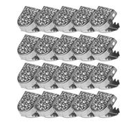 MAGICLULU Fermagli per Lacci Scarpe Strass 20 Pezzi Fibbia Bloccaggio Lacci senza Allacciatura e Adulti Piatti Sportivi e Casual