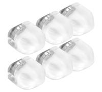 MAGICLULU Fermaporta Magnetico Design Minimalista Robusto e Ammortizzante in Silicone Trasparente 6 Pezzi Antischiacciamento Senza Fori per Casa e Ufficio