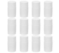 MAGICLULU Flaconi per Pillole e Medicinali da Viaggio in Hdpe, 24 Contenitori da 20 Ml Tappi Sigillati, per Conservazione Farmaci, Cosmetici e Campioni Solidi