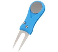 MAGICLULU Forchetta Ripara Zolle da Golf Portatile, Robusta, Pieghevole Blu | Acciaio Inox e Plastica, Inserimento Facile nel Prato, Uso All'aperto, Regalo Compleanno, Design Semplice