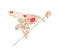 MAGICLULU Forcina per Chioma Cinese Corona a Forma di Bastoncino, Set Decorativo Retrò Perle e Gemme Finte, Accessorio Elegante per Acconciature Femminili e Ragazze