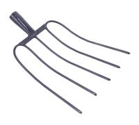 MAGICLULU Forcone Agricolo in Ferro Resistente per Esterni, Forca Pratica Multifunzionale per Letame e Pulizia Prato, Utensile Manuale Portatile per Giardinaggio e Manutenzione Rurale