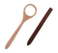 MAGICLULU Frusta per Impasto in Legno 2 Pezzi Bordi senza Schegge e Facile da Pulire, Utensile Artigianale per Cucina Domestica e Miscelazione di Impasti Riutilizzabile
