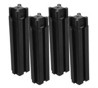 MAGICLULU Gambe per Fioriere Rialzate in Plastica Nere 40/50 Cm, Set da 4 Supporti per Aiuole da Giardino Resistenti alle Intemperie, Piedini di Ricambio per Orto, Balcone e Patio
