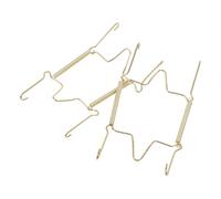 MAGICLULU Ganci a Molla a Forma di U in Metallo Robusto, Set da 2 per Esposizione di Piatti da Parete, Supporto Stabile e Invisibile per Piatti Decorativi e Mensole Espositive