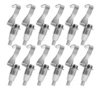 MAGICLULU Ganci per Binari per Quadri 12 Pezzi, Ganci per Cavi Regolabili in Acciaio Resistenti alla Corrosione, Supporti per Appendere Cornici e Opere D’arte in Casa e Musei