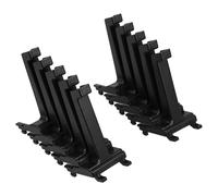 MAGICLULU Ganci per Pannelli Forati da Parete per Carichi Pesanti, Set da 10 Pezzi in Plastica Nera, Ganci Espositivi Regolabili per Appendere Utensili in Garage e Magazzino