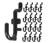 MAGICLULU Ganci per Pannelli Forati Montaggio Facile e Alta Durata 30 Pezzi in Plastica Neri per Attrezzi e Trapani nel Garage o Laboratorio Fai da Te