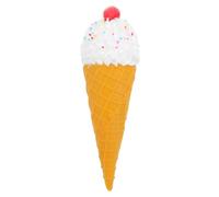 MAGICLULU Gelato da Bianco Realistico e Resistente in Pvc Finto Cono Decorazione allo Sbiadimento Facile Pulire di per Vetrine Negozi e Dolcerie