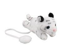MAGICLULU Giocattolo per Feste a Tema Animali Accessorio Costume Versatile di Peluche Tigre Bianca Magnetico da Spalla Design Carino e Realistico e Uso Quotidiano