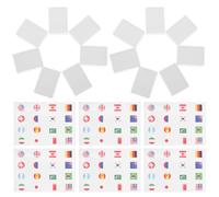 MAGICLULU Gioco di Tessere Bandiere, 65 Pezzi in Plastica Carta