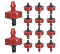 MAGICLULU Gocciolatori Distribuzione Uniforme dell'Acqua Goccia 60 Pezzi per Irrigazione in Plastico Rosso e Resistenza alle Ostruzioni per Piante a Radice Superficiale e Alberi da Frutto