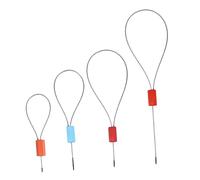 MAGICLULU Kit 50 Pezzi Sigilli Di Chiusura Filo D’acciaio 30 Cm, Pinze Per Sigillatura a Piombo Professionali, Alta Tenacità e Sicurezza Per Logistica, Spedizioni e Imballaggi