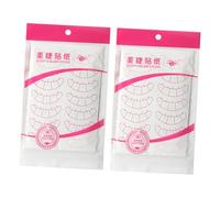 MAGICLULU Kit Di Pratica Per Extension Ciglia 2 Set Cuscinetti Isolanti Adesivi Per Applicazione Misurazione Della Lunghezza Sviluppo Della Tecnica 20 Fogli*2