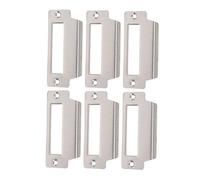 MAGICLULU Kit di Rinforzo per Porte 6 Pezzi in Acciaio Inox, Piastre di Copertura per Fori Porta e Piastra di Battuta per Sicurezza e Privacy su Porte D’ingresso, Installazione Rapida