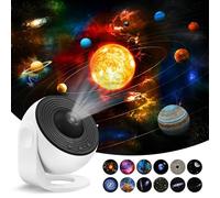 MAGICLULU Lampada Proiettore Notturna Astronauta 360° con Pellicole Sostituibili USB Proiettore di Stelle e Nebulosa per Camera da Letto Decorazione Atmosfera Romantica per e Feste