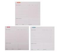 MAGICLULU Lavagna Magnetica Pianificatore Settimanale per Set da 3 Lavagne Colorate Tabella delle Faccende Quotidiane Cancellabile a Secco per Frigorifero Organizzazione Studio