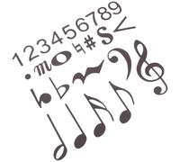 MAGICLULU Magneti Musicali Neri Note Musicali Complete, Riutilizzabili in Polvere Magnetica e Gomma Sintetica, per Lavagne Bianche e Insegnamento in Aula