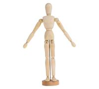 MAGICLULU Manichino in Legno Giunti Mobili per Disegno e Decorazione, Modello 3D Beige Come Riferimento Artistico e Artisti