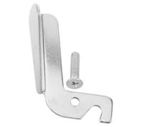 MAGICLULU Maniglia in Ferro Resistente al Calore della Caldaia della Porta con Vite, Design Ergonomico Colore Argento per Porte di Forni a Legna e Caminetti