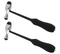 MAGICLULU Martello Neurologico 2 Pezzi con Testa a Disco e Manico Ergonomico Strumento Medico per Esami Neurologici Test Riflessi e Riabilitazione in Cliniche e Scuole di Medicina