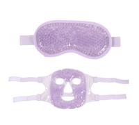 MAGICLULU Maschera in Gel per Occhi Maschera Calda e Fredda Impacco Freddo per Viso Protezione per Viso Impacco di Ghiaccio Cinturino Leggero e Portatile Facile da Pulire Colore Casuale