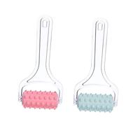 MAGICLULU Massaggiatore a Rulli Per Corpo 2 Pezzi Blu e Rosa, Stimolazione Circolatoria e Rilassamento Muscolare, Design Ergonomico Antiscivolo Per Massaggio Terapeutico a Domicilio Su Braccia e Gambe