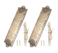 MAGICLULU Mezuzah in Lega da 2 Pezzi 132mm con Pergamena Religiosa per Porta D’Ingresso, Decorazione Murale Ebraica per Benedizione della Casa e FESTIVITÀ Hanukkah