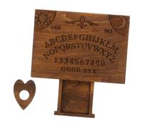 MAGICLULU Mini Tavola Spiritica Legno con Planchette e Cassetto Integrato Decorazione Halloween e Feste Mini Board Portatile per Wiccan
