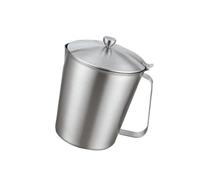 MAGICLULU Misurino per Preparare Milk Shake da 700ml in Acciaio Inossidabile con Coperchio Speciale e Scala Graduata e Uso in Bar