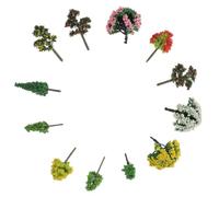 MAGICLULU Modelli di Mini Alberi Realistici e Compatti 60 Pezzi Lavorazione Fine in Plastica per Decorazione Casa e Ufficio per Paesaggi e Scenari Interni ed Esterni