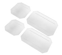 MAGICLULU Modelli per Taglio della Trapunta in Acrilico Trasparente, Righello Quadrato per Trapuntatura 5x2,5' e 2,5x2,5'', Stencil Artigianali Riutilizzabili per Patchwork e Cucito Fai