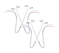 MAGICLULU Modello di Lampione da Giardino in Miniatura LED 4 Pezzi Base Stabile Luci Bianche per Decorazioni di Case delle Bambole e Scenari Artigianali