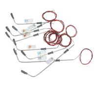 MAGICLULU Modello di Lampione Stradale in Metallo LED 15 Pezzi Scala 1/100 1/150 1/200 con Testa Singola per Modellismo Ferroviario e Paesaggi Micro, Accessori per Diorami e Layout Hobby