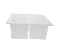 MAGICLULU Modulo in Plastica Quadrato per Getto di Calcestruzzo Superficie Interna Lucidata, Resistente alla Corrosione Chimica, Dimensioni 25,5x25,5x10 Cm per Uso in Produzione Fissa
