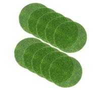 MAGICLULU Muschio Artificiale Decorativo Processo di Floccaggio Delicato e Design Realistico 10 Pezzi Verde in Plastica per Decorazioni da Matrimonio e Giardinaggio