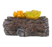 MAGICLULU Nascondiglio per Chiavi da Esterno in Resina, Cassetta Portaoggetti Effetto Ceppo D'albero Realistico, Contenitore Sicuro per Giardino e Cortile, Nascondi-chiavi Multifunzionale