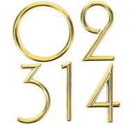 MAGICLULU Numeri Civici da Attaccare per Porte e Cassette Postali Set da 5 Pezzi (0-4) Numeri 3D per Hotel e Appartamenti per Casa 6 CM