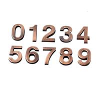 MAGICLULU Numeri Civici in Ottone Bronzato 5 Cm Set da 10 Pezzi per Porta e Stanza, Targhe Numeriche Adesive per Interno ed Esterno, Cifre Numeri Porte Hotel e Indirizzi