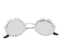 MAGICLULU Occhiali da Sole da Donna per Addio al Nubilato, Decorazioni a Lettere e Perle, in Plastica e Pc, Accessori Divertenti per Feste e Cabine Fotografiche, Look Glamour e Comodo