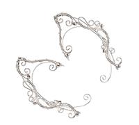 MAGICLULU Orecchini a Clip Elfo da Donna, Polsini le Orecchie Non Perforanti in Metallo, Accessori per Cosplay e Feste, Eleganti Gioielli a Clip per Uso Quotidiano e Costumi