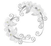 MAGICLULU Orecchini Cuff a Clip Argento in Lega Simulata, Accessori Delicati e Creativi per Donne, per Anniversari e Celebrazioni, Non Sbiadiscono