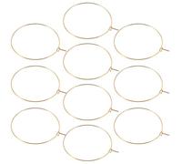 MAGICLULU Orecchini Set da 10 in Inossidabile Cerchio da Donna Oversize Design e Finitura Oro Minimalisti per Outfit Casual e Lavoro