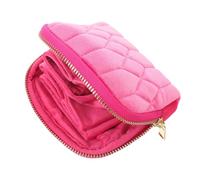 MAGICLULU Organizer per Gioielli da Viaggio per Mamme, Design Multi-strato in Flanella Rosa con Chiusura a Cerniera Sicura, per Brevi Viaggi di Lavoro